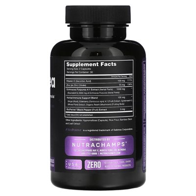 Nutrachamps, Echinacea, 60 wegańskich kapsułek