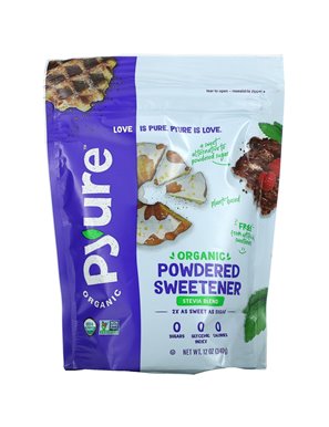 Pyure, Organiczny Proszek Stewiowy Słodzik Blend, Substytut Cukru Konfekcjonerskiego, Keto, 12 uncji (340 g)