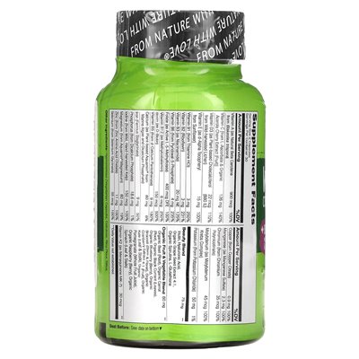 Naturelo, Whole Food Complete Multivitamin + Beauty Blend, 60 Vegetarian Capsules