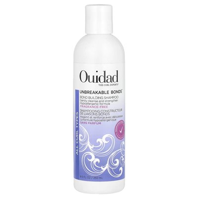 Ouidad, Unbreakable Bonds®, szampon budowlany Bond, wszystkie typy loków, bez zapachu, 8,5 fl oz (250 ml)