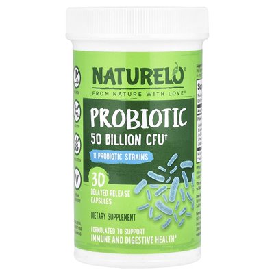 Naturelo, probiotyk, 50 miliardów CFU, 30 opóźnionych kapsułek uwalniania
