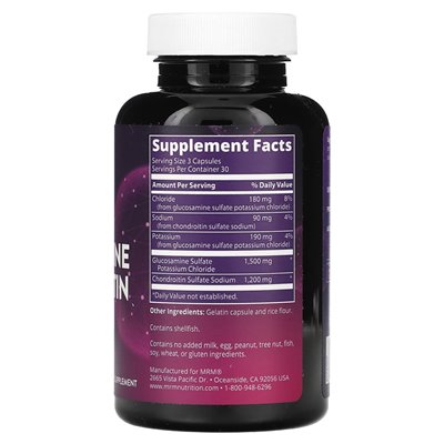 MRM Nutrition, Glucosamin-Chondroitin, 90 Kapseln