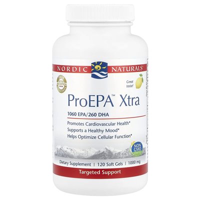 Nordic Naturals, Proepa ™ Xtra, cytryna, 120 miękkich żeli
