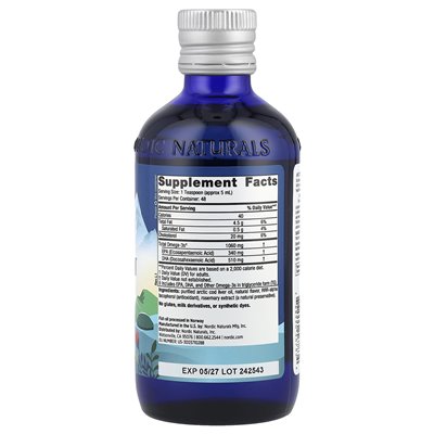 Nordic Naturals, Arctic Cod Liver Oil ™, Strawberry, 8 Fl Oz (237 ml) Nordic Naturals, Arctic Cod Liver Oil ™, Strawberry, 8 Fl Oz (237 ml)