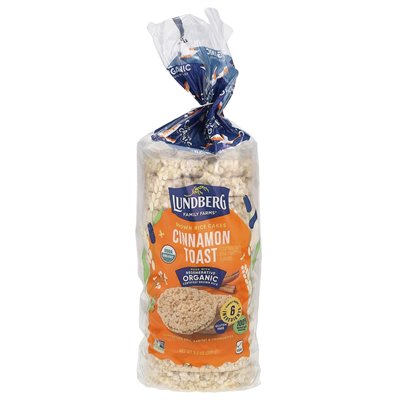 Lundberg, Organic Brown Rice Cakes, Cinnamon Toast, 9.5 oz (269 g)