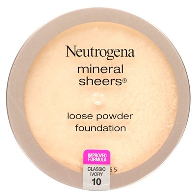 Neutrogena, Sherry Minerals, Loose Powder Foundation, Classic Ivory 10, 0.19 oz (5.5 g)