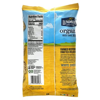 Lundberg, Bio-Reiskuchen-Minis, weißer Cheddar, 5 oz (142 g)