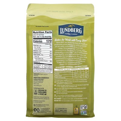Lundberg, Bio-Langkorn-Naturreis, 32 oz (907 g) Lundberg, Bio-Langkorn-Naturreis, 32 oz (907 g)