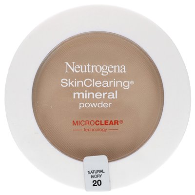 Neutrogena, Skinclearing, Mineralpuder, Natural Ivory 20, 11 g (0,38 oz.)