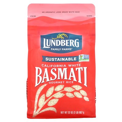 Lundberg, kalifornischer weißer Basmati-Gourmetreis, 32 Unzen (907 g) Lundberg, kalifornischer weißer Basmati-Gourmetreis, 32 Unzen (907 g)