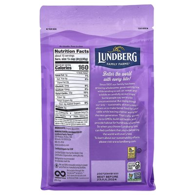 Lundberg, Organic Black Pearl Gourmet Rice, 1 lb (454 g)