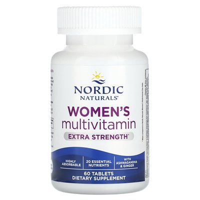 Nordic Naturals, multiwitamina kobiet, dodatkowa siła, 60 tabletek
