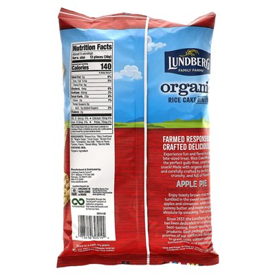 Lundberg, Bio-Reiskuchen-Minis, Apfelkuchen, 5 oz (142 g)
