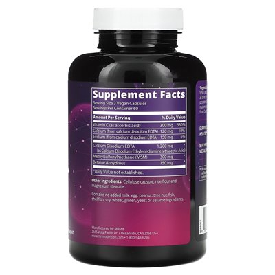 MRM Nutrition, Cardio Chelate mit EDTA, 180 vegane Kapseln