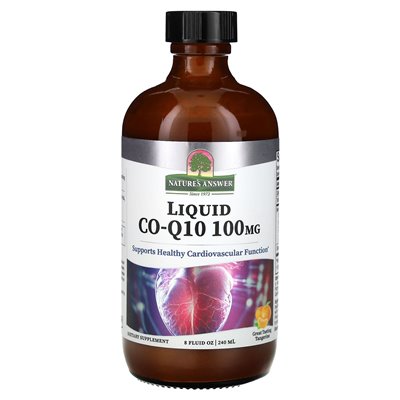 Odpowiedź natury, płynny Co-Q10, Tangerine, 100 mg, 8 fl oz (240 ml)