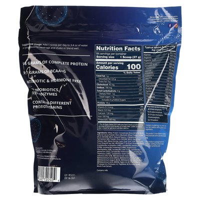 MRM Nutrition, białko serwatkowe z probiotykami i postbiotyki, czekolada, 5 funtów (2270 g)