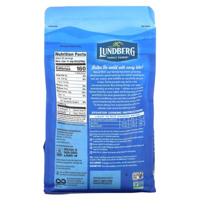 Lundberg, Organic Sushi Rice, 32 oz (907 g) Lundberg, Organic Sushi Rice, 32 oz (907 g)