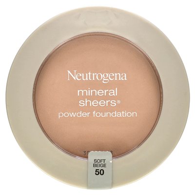 Neutrogena, Sherry Mineral, Powder Foundation, Soft Beige 50, 0.34 oz (9.6 g)