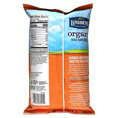 Lundberg, Organic Rice Cake Minis, Buffalo Ranch, 5 oz (142 g)
