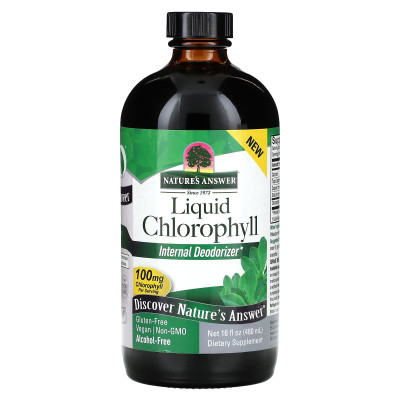 Odpowiedź natury, płynny chlorofil, 100 mg, 16 fl oz (480 ml)