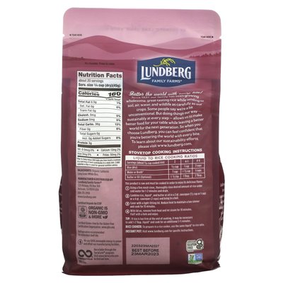Lundberg Bio-Weiß-Basmati-Reis, 32 oz (907 g) Lundberg Bio-Weiß-Basmati-Reis, 32 oz (907 g)