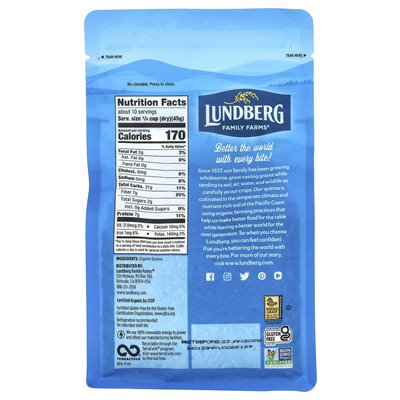 Lundberg Organic Antique White Quinoa, 1 lb (454 g) Lundberg Organic Antique White Quinoa, 1 lb (454 g)