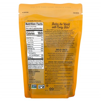 Lundberg, Organic Wild Gourmet Rice, 8 oz (227 g) Lundberg, Organic Wild Gourmet Rice, 8 oz (227 g)
