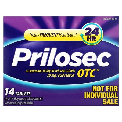 Prilosec, OTC, 20 mg, 42 tabletki