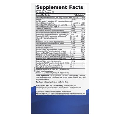 Nordic Naturals, multiwitamina męska, dodatkowa siła, 60 tabletek