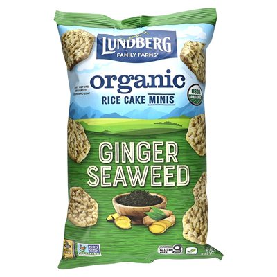 Lundberg, Organic Rice Cake Minis, Ginger Kelp, 5 oz (142 g)