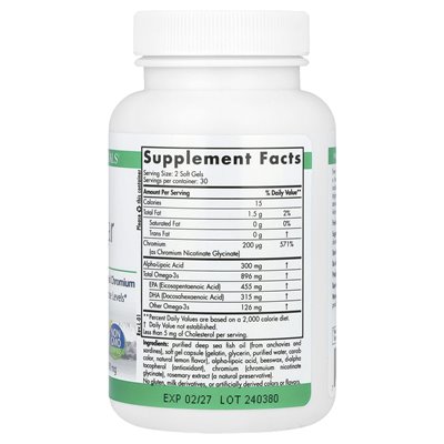 Nordic Naturals, Proomega® Blood Swigar, 1000 mg, 60 miękkich (500 mg na miękką)