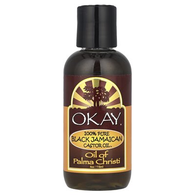 Okay Pure Naturals, 100% czysty jamajski czarny olej rycynowy, 118 ml Okay Pure Naturals, 100% czysty jamajski czarny olej rycynowy, 118 ml