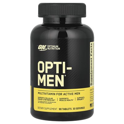 Optimum Nutrition, Opti-Men®, multiwitamina dla aktywnych mężczyzn, 90 tabletek