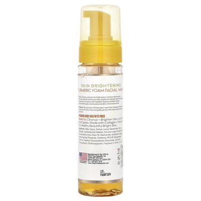 Okay Pure Natural, Hautaufhellender Gesichtswaschschaum, Kurkuma, 7,5 oz (221 ml)