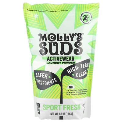 Suks Molly, pralnia z prania aktywnego, Sport Fresh, 60 uncji (1,7 kg) Suks Molly, pralnia z prania aktywnego, Sport Fresh, 60 uncji (1,7 kg)