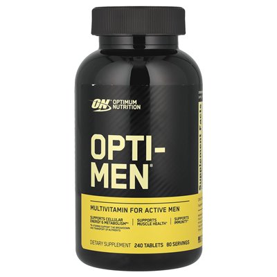 Optimum Nutrition, Opti-Men®, multiwitamina dla aktywnych mężczyzn, 240 tabletek