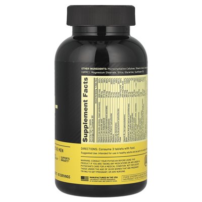 Optimum Nutrition, Opti-Men®, multiwitamina dla aktywnych mężczyzn, 240 tabletek