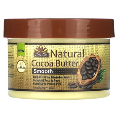 Okay Pure Naturals, Natural Cocoa Butter, Smooth, 7 oz (198 g) Okay Pure Naturals, Natural Cocoa Butter, Smooth, 7 oz (198 g)