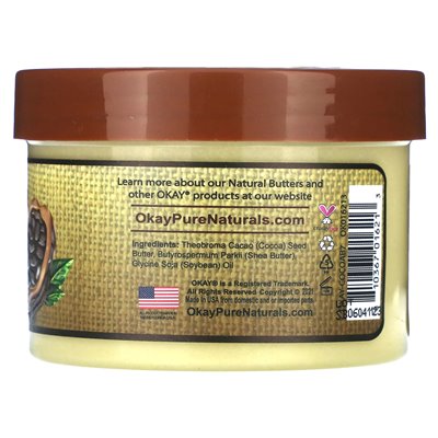 Okay Pure Naturals, Natural Cocoa Butter, Smooth, 7 oz (198 g) Okay Pure Naturals, Natural Cocoa Butter, Smooth, 7 oz (198 g)