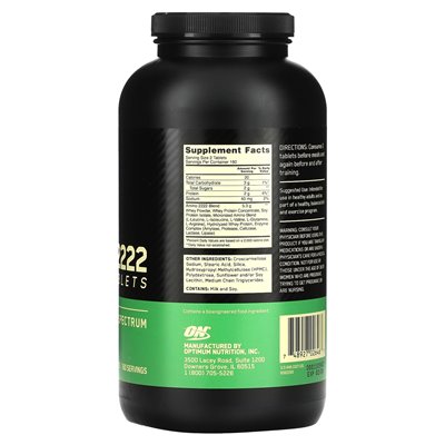 Optymalne odżywianie, Superior Amino 2222, 320 tabletek