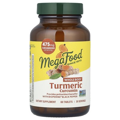 Megafood, Turmeric Turmeric, 60 Tablets