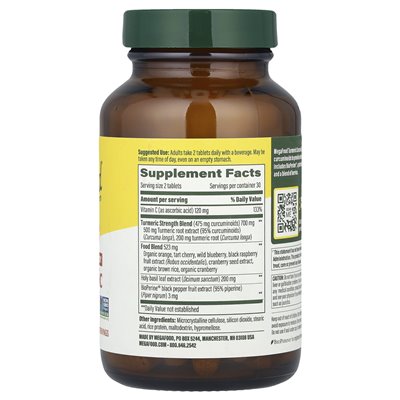 Megafood, Kurkuma Kurkuma, 60 Tabletten