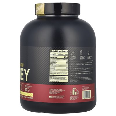 Optimum Nutrition, Gold Standard® 100% serwata, krem ​​bananowy, 5 funtów (2,27 kg)