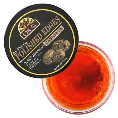 Okay Pure Naturals, Polished Edges With Black Jamaican Castor Oil, 2 oz (59 ml) Okay Pure Naturals, Polished Edges With Black Jamaican Castor Oil, 2 oz (59 ml)