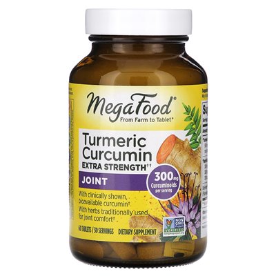 Megafood, kurkumina kurkum, dodatkowa siła, staw, 60 tabletek Megafood, kurkumina kurkum, dodatkowa siła, staw, 60 tabletek
