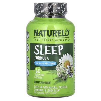 Naturelo, sleep Formuła, 60 kapsułek wegetariańskich