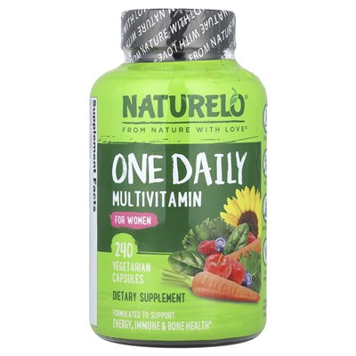 Naturelo, jedna dzienna multiwitamina, dla kobiet, 240 kapsułek wegetariańskich