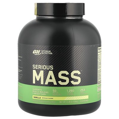 Optymalne odżywianie, Serious Mass ™, wanilia, 6 funtów (2,72 kg) Optymalne odżywianie, Serious Mass ™, wanilia, 6 funtów (2,72 kg)