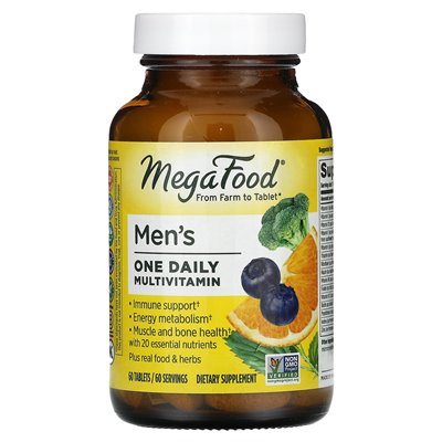 Megafood, men codzienna multiwitamina, 60 tabletek