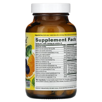 Megafood, men codzienna multiwitamina, 60 tabletek